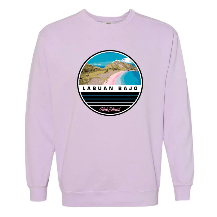 Labuan Bajo Pink Island Garment-Dyed Sweatshirt