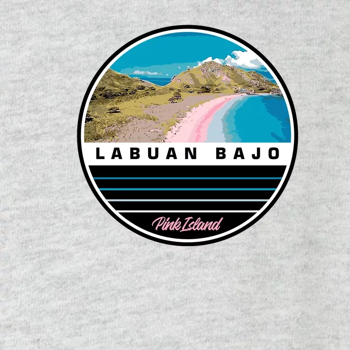 Labuan Bajo Pink Island Toddler Long Sleeve Shirt