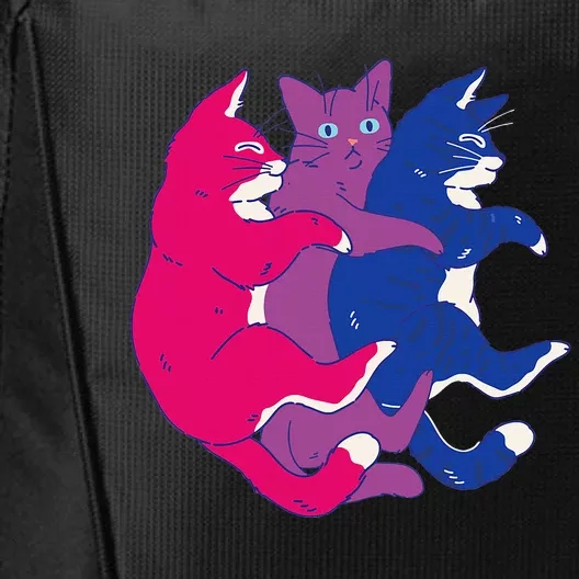 Lgbtq Bisexual Pride Flag Cats Pile Bisexual City Backpack