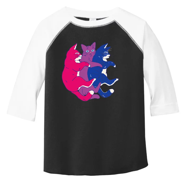 Lgbtq Bisexual Pride Flag Cats Pile Bisexual Toddler Fine Jersey T-Shirt