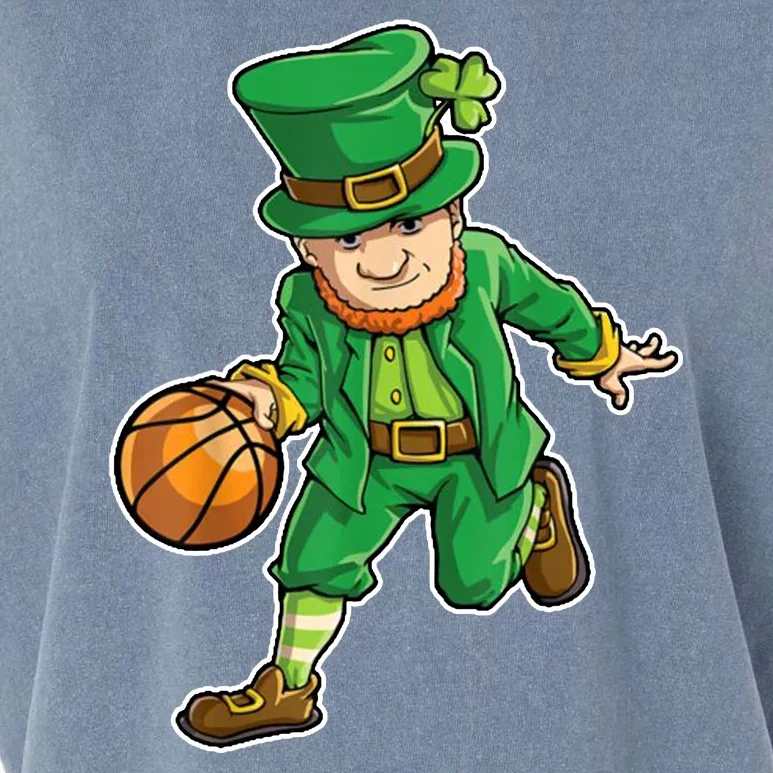 Leprechaun Basketball Player St Patrick's Day Garment-Dyed Women's Muscle Tee