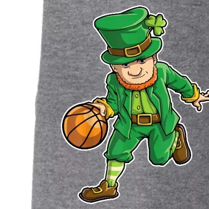 Leprechaun Basketball Player St Patrick's Day Doggie 3-End Fleece Hoodie