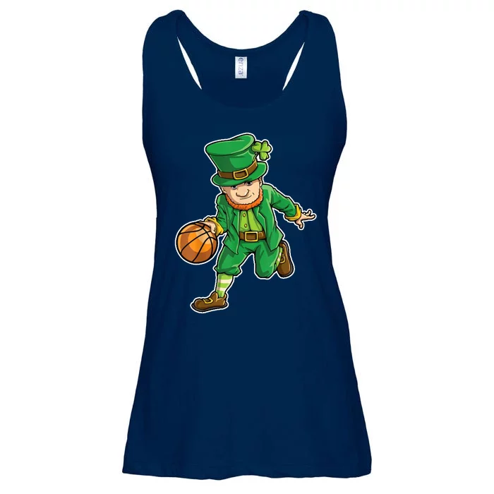 Leprechaun Basketball Player St Patrick's Day Ladies Essential Flowy Tank