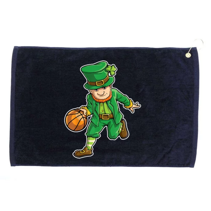 Leprechaun Basketball Player St Patrick's Day Grommeted Golf Towel