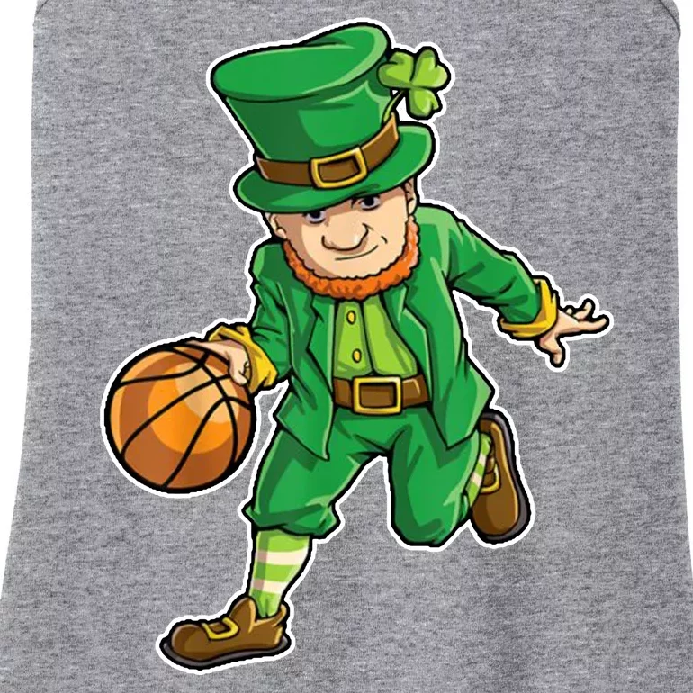 Leprechaun Basketball Player St Patrick's Day Ladies Essential Tank