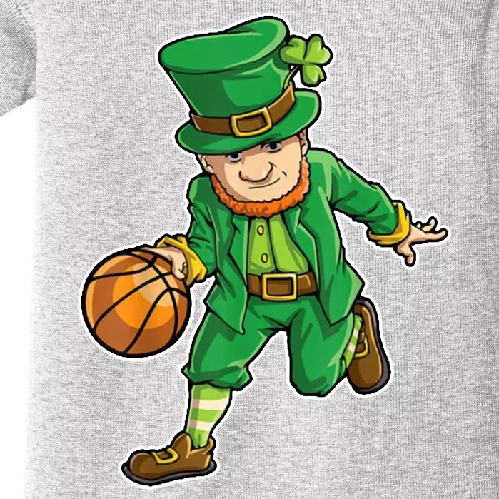 Leprechaun Basketball Player St Patrick's Day Baby Bodysuit