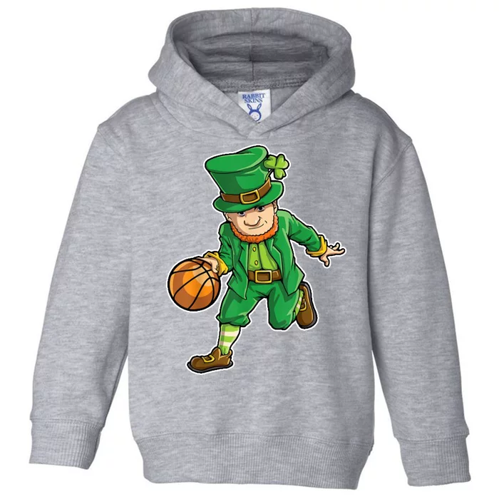 Leprechaun Basketball Player St Patrick's Day Toddler Hoodie