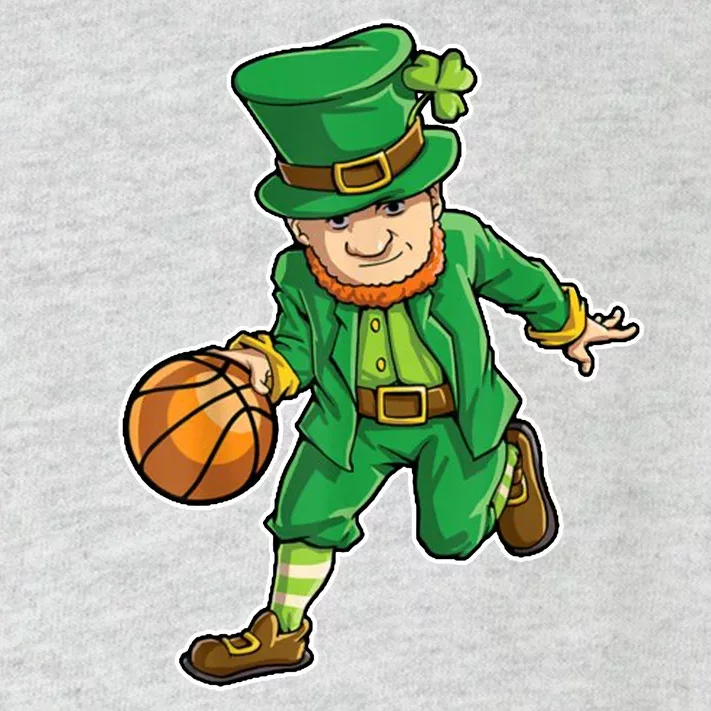 Leprechaun Basketball Player St Patrick's Day Toddler Long Sleeve Shirt