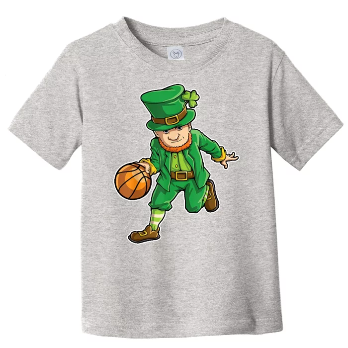 Leprechaun Basketball Player St Patrick's Day Toddler T-Shirt