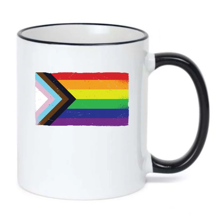 LGTBQ Black Pride Flag Black Color Changing Mug