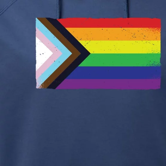 LGTBQ Black Pride Flag Performance Fleece Hoodie