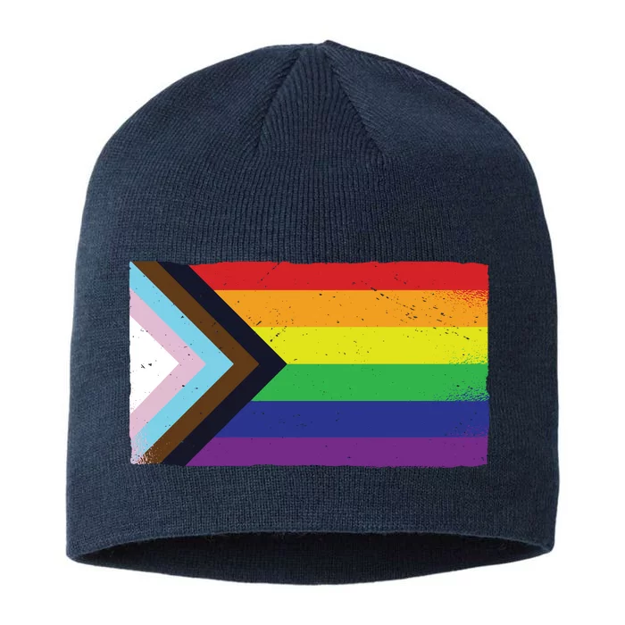 LGTBQ Black Pride Flag 8 1/2in Sustainable Knit Beanie