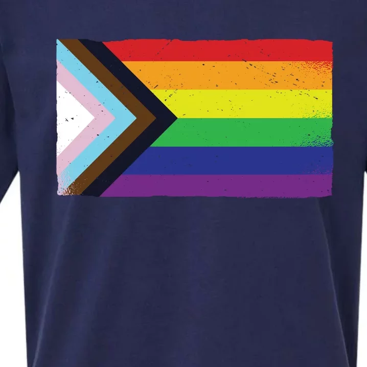 LGTBQ Black Pride Flag Sueded Cloud Jersey T-Shirt