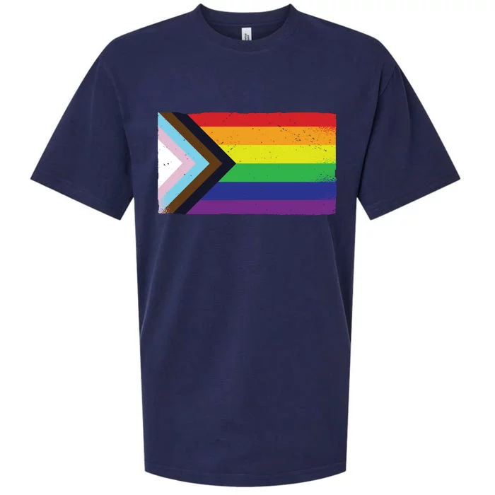 LGTBQ Black Pride Flag Sueded Cloud Jersey T-Shirt