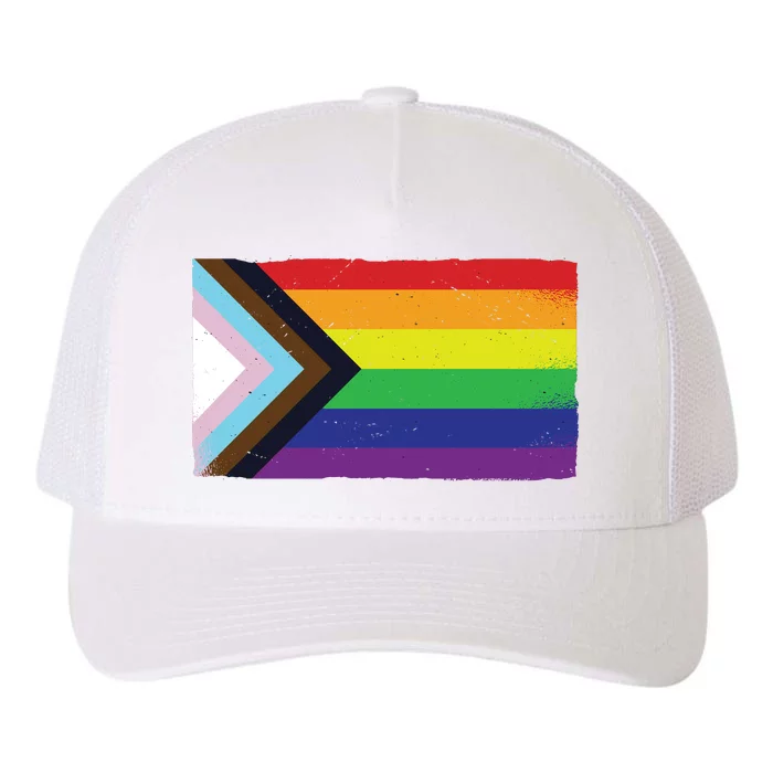 LGTBQ Black Pride Flag Yupoong Adult 5-Panel Trucker Hat