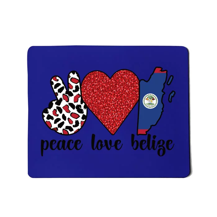 Love Belize Proud Belizean Flag Belizean Roots Meaningful Gift Mousepad