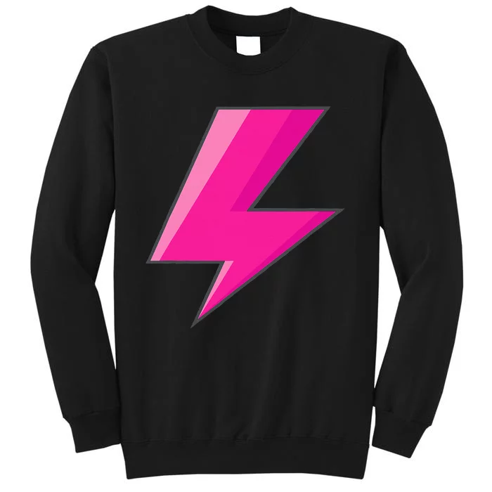 Lightning Bolt Pink Purple Graphic Easy Halloween Costume Sweatshirt