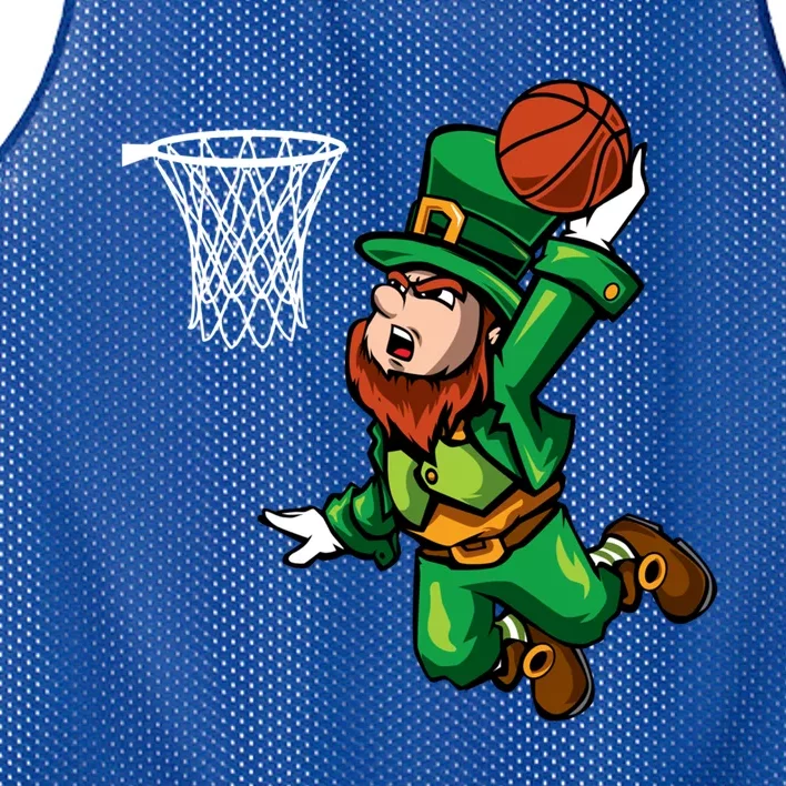 Leprechaun Basketball Player Lucky Shamrock St Patricks Day Gift Mesh Reversible Basketball Jersey Tank