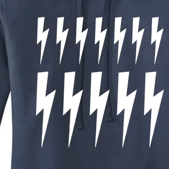 Lightning Bolts Print Pattern Minimal Fashion Cute Gift Women's Pullover Hoodie