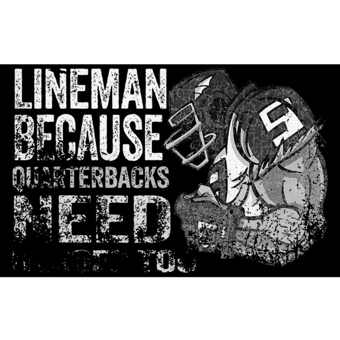 Lineman Because Quarterbacks Heroes Need American Football Bumper Sticker