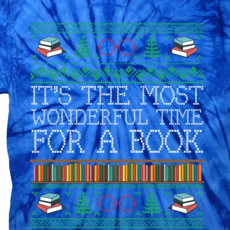 Librarian Books Reading Ugly Christmas Sweaters Great Gift Tie-Dye T-Shirt