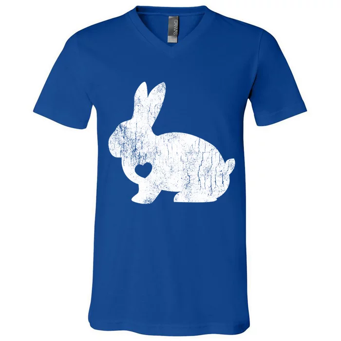 Love Bunny Rabbit Lover Animal Pet Owner Easter Gift Cool Gift V-Neck T-Shirt