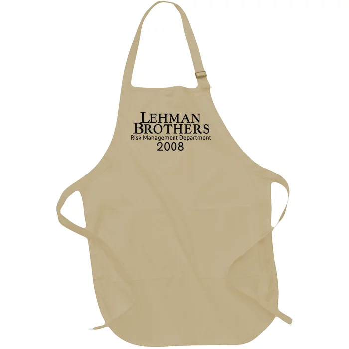 Lehman Brothers Risk Management Department 2008 Full-Length Apron With Pocket