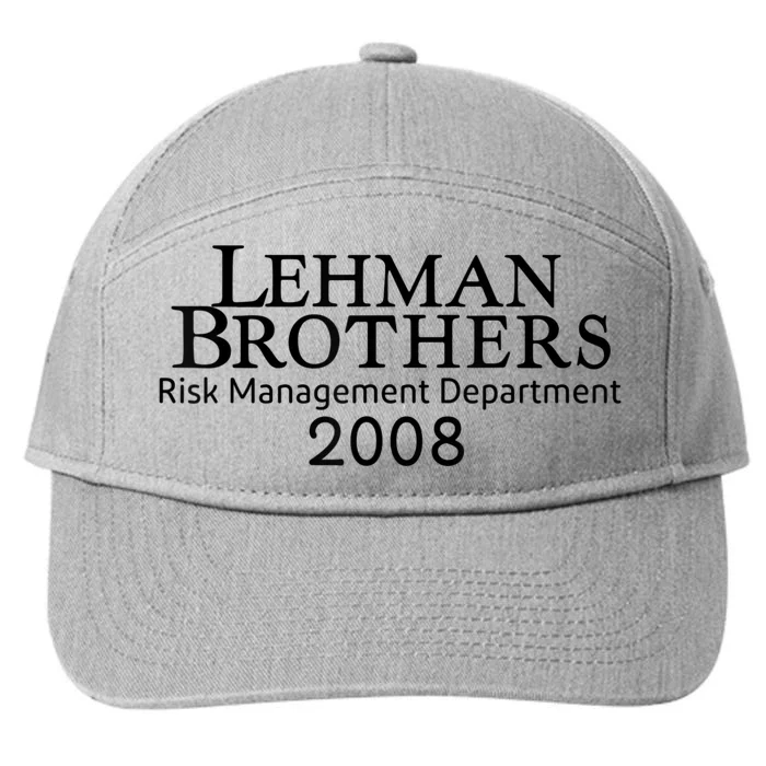 Lehman Brothers Risk Management Department 2008 7-Panel Snapback Hat