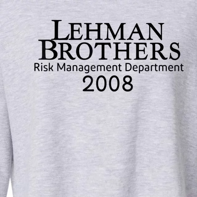 Lehman Brothers Risk Management Department 2008 Cropped Pullover Crew