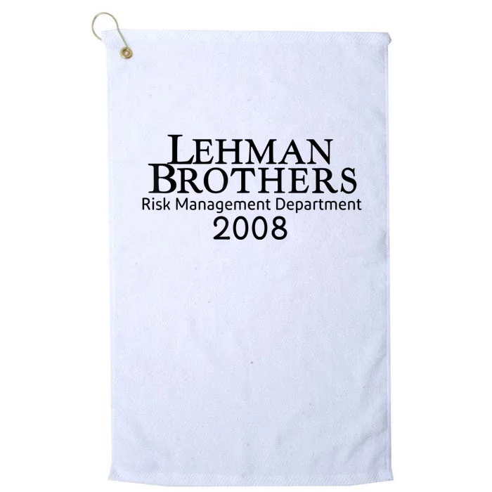 Lehman Brothers Risk Management Department 2008 Platinum Collection Golf Towel