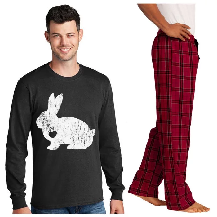 Love Bunny Rabbit Lover Animal Pet Owner Easter Long Sleeve Pajama Set