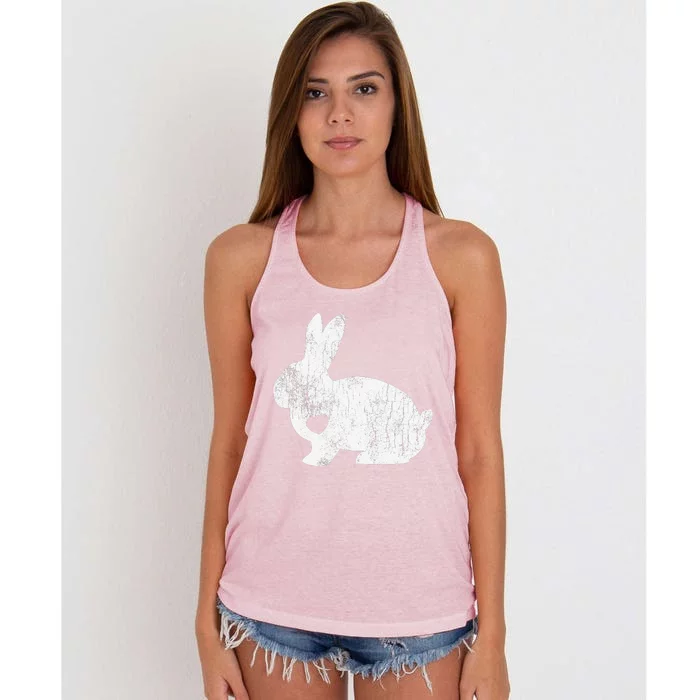 Love Bunny Rabbit Lover Animal Pet Owner Easter Women's Knotted Racerback Tank