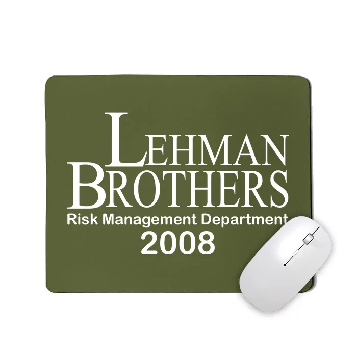 Lehman Brothers Risk Management Department 2008 Mousepad