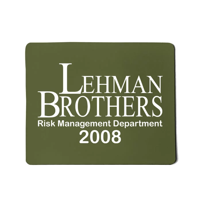 Lehman Brothers Risk Management Department 2008 Mousepad