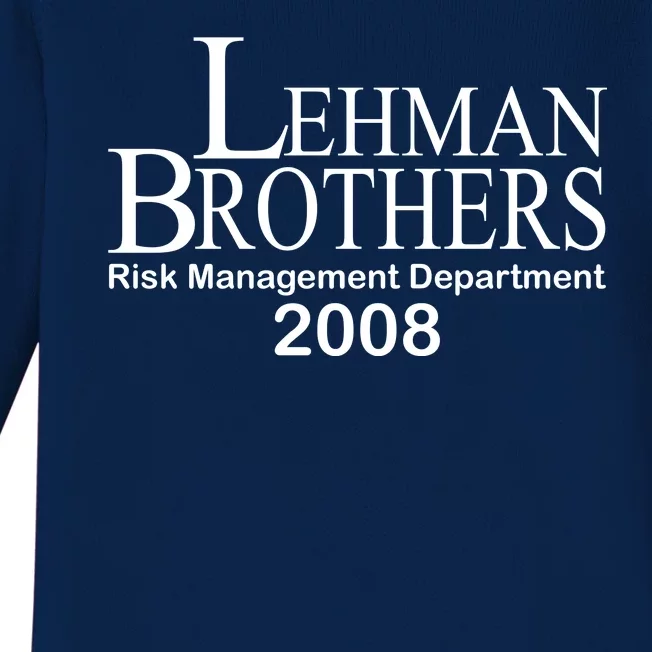 Lehman Brothers Risk Management Department 2008 Baby Long Sleeve Bodysuit