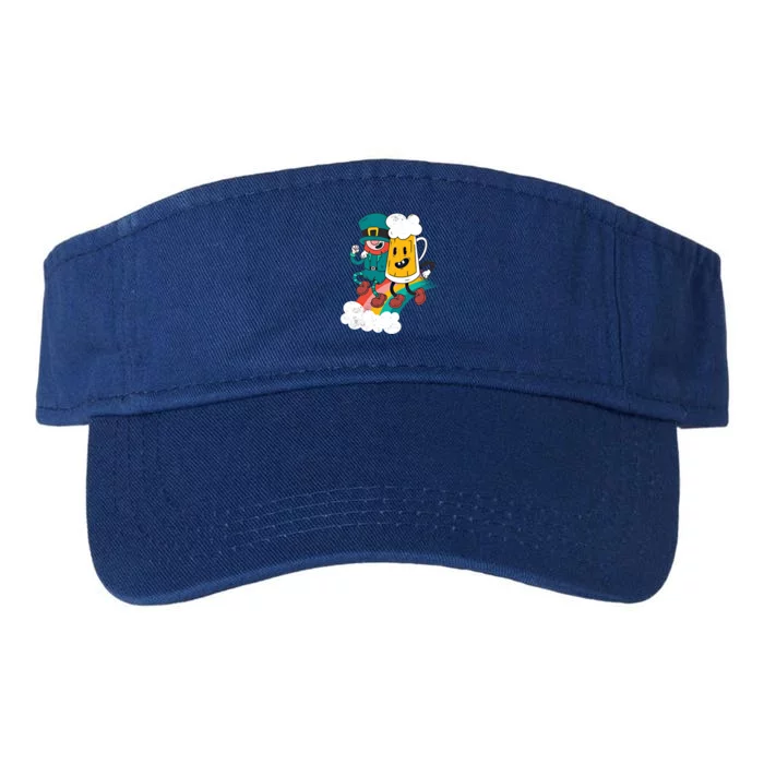 Leprechaun Beer Rainbow Ing Team Shamrock Irish Party Gift Valucap Bio-Washed Visor