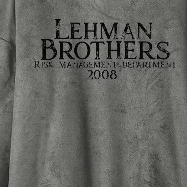 Lehman Brothers Risk Management Department 2008 Hooded Wearable Blanket