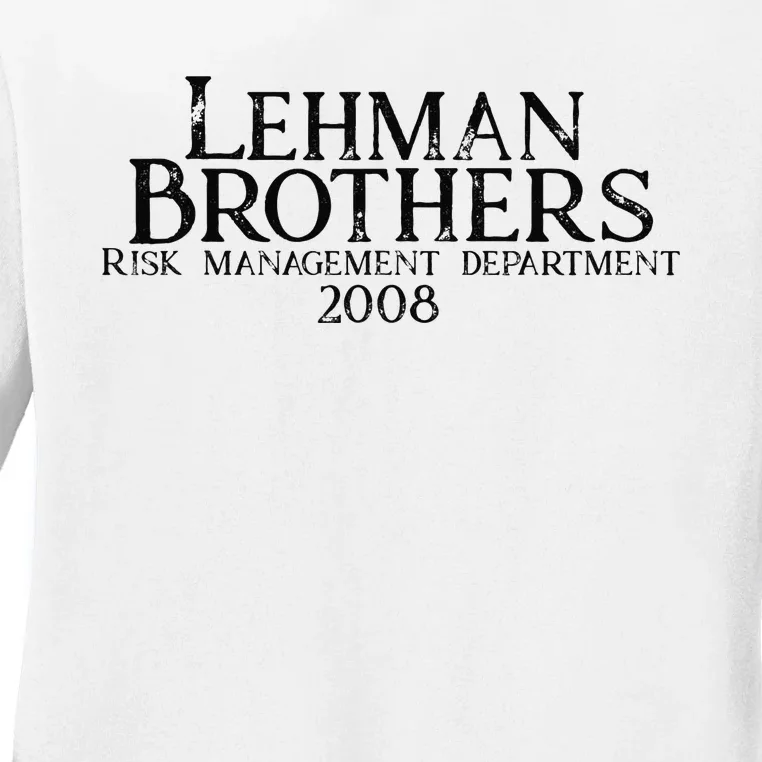 Lehman Brothers Risk Management Department 2008 Ladies Long Sleeve Shirt