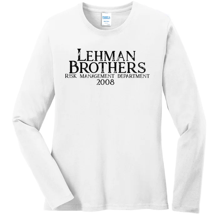 Lehman Brothers Risk Management Department 2008 Ladies Long Sleeve Shirt