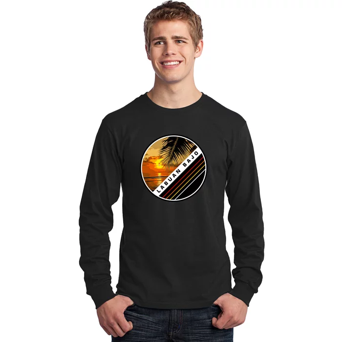 Labuan Bajo Retro Sunset Long Sleeve Shirt