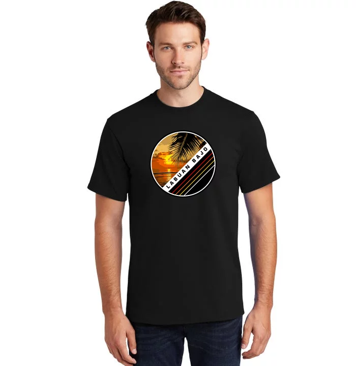 Labuan Bajo Retro Sunset Tall T-Shirt