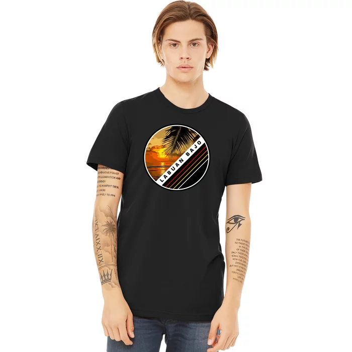 Labuan Bajo Retro Sunset Premium T-Shirt