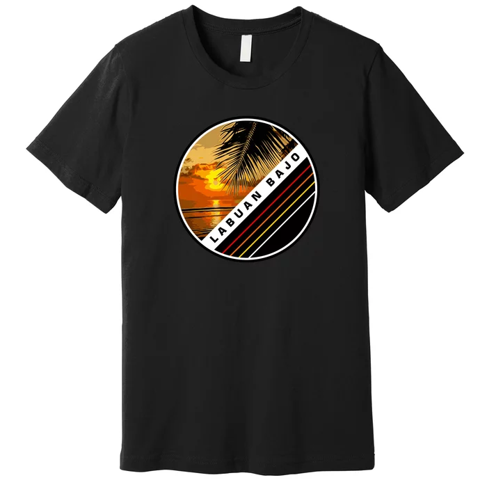 Labuan Bajo Retro Sunset Premium T-Shirt