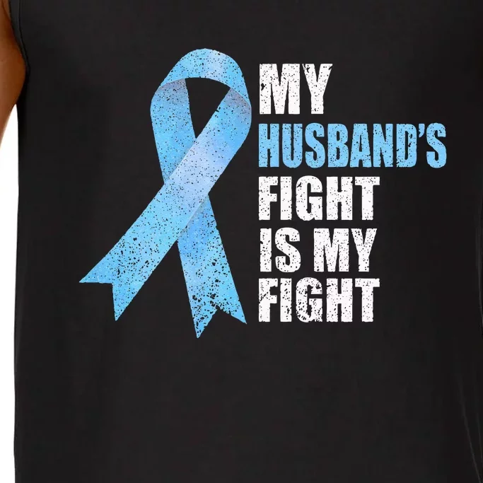 Light Blue Ribbon Supporter Wife Prostate Cancer Awareness Comfort Colors® Tank Top