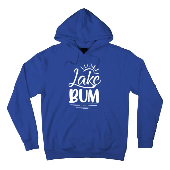 Lake Bum Summer Boating Funny Gift For Lake Lover Boat Life Gift Tall Hoodie