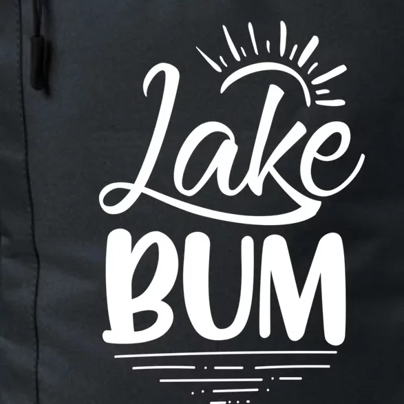 Lake Bum Summer Boating Funny Gift For Lake Lover Boat Life Gift Daily Commute Backpack