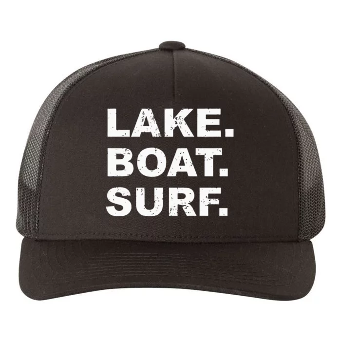 LAKE BOAT SURF Hoodie Swea Wakesurf Wake Board Surfing Yupoong Adult 5-Panel Trucker Hat