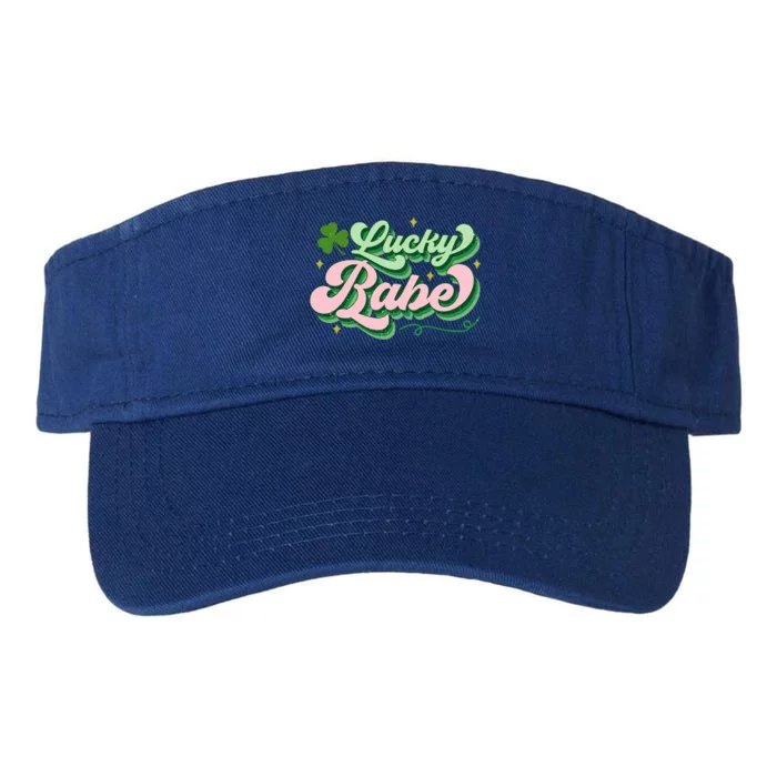 Lucky Babe Shamrock Funny St Patrick' Day Gift Valucap Bio-Washed Visor