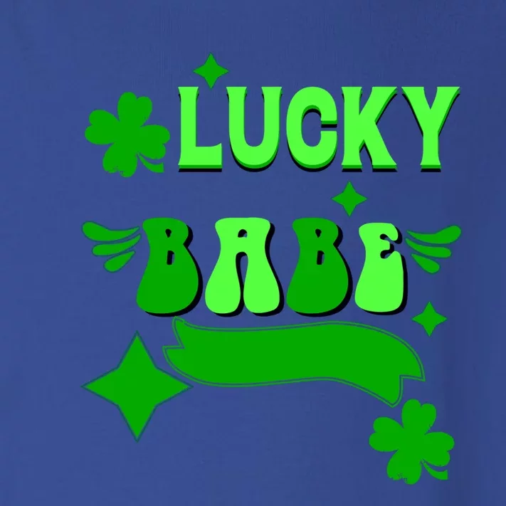 Lucky Babe St Patricks Day Shamrock Funny Meaningful Gift Toddler Long Sleeve Shirt