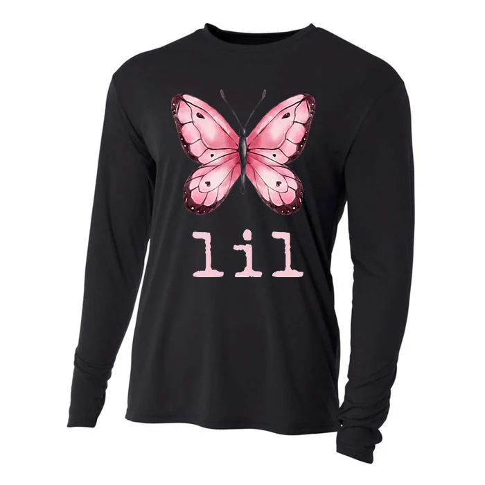 Little Butterfly Sorority Reveal Big Little for Lil Sister Cooling Performance Long Sleeve Crew